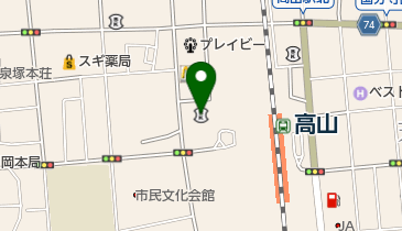 高山信用金庫駅西支店の地図画像