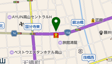 高山信用金庫川西支店の地図画像