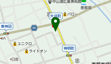 東濃信用金庫恵那支店の地図画像