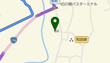 JAひだ白川支店の地図画像