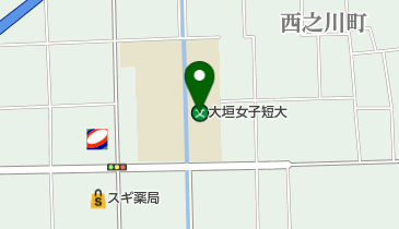 私立大垣女子短期大学の地図画像