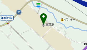 岐阜県立恵那高校の地図画像