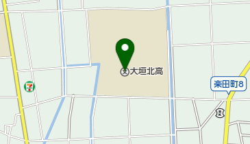 岐阜県立大垣北高校の地図画像