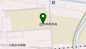 岐阜県立各務原西高校の地図画像