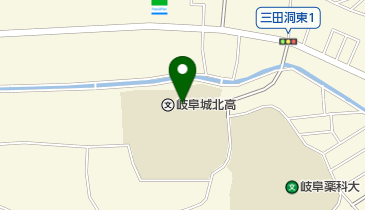 岐阜県立岐阜城北高校の地図画像