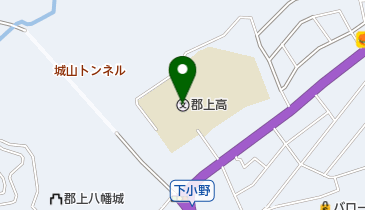岐阜県立郡上高校の地図画像