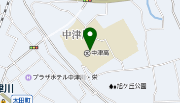 岐阜県立中津高校の地図画像