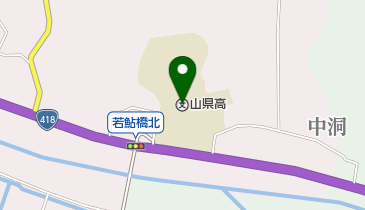 岐阜県立山県高校の地図画像