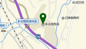 私立多治見西高校の地図画像