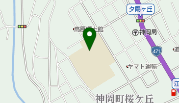 飛騨市立神岡中学校の地図画像