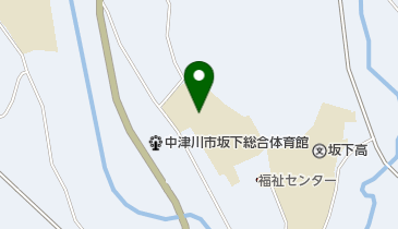 中津川市立坂下中学校の地図画像