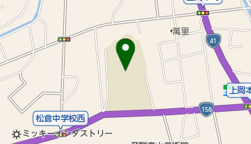 高山市立松倉中学校の地図画像