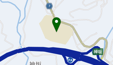中津川市立神坂中学校の地図画像