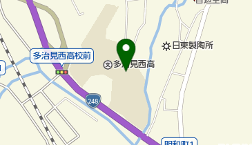 私立多治見西中学校の地図画像