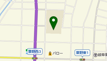 岐阜市立岩野田北小学校の地図画像