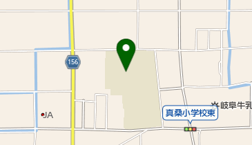 本巣市立真桑小学校の地図画像