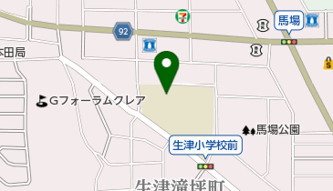 瑞穂市立生津小学校の地図画像