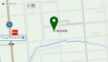 大垣市立三城こども園の地図画像