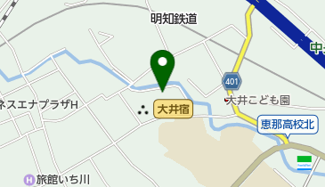 恵那市立城ケ丘こども園の地図画像