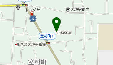 大垣市立北幼保園の地図画像