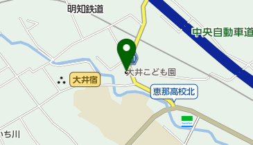 恵那市立大井こども園の地図画像
