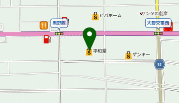 平和堂大野店の地図画像