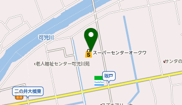 スーパーセンターオークワ可児坂戸店の地図画像