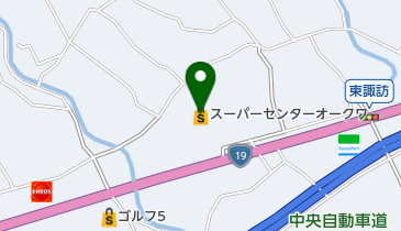 スーパーセンターオークワ中津川店の地図画像
