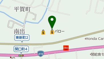 バロー関ひがし店の地図画像
