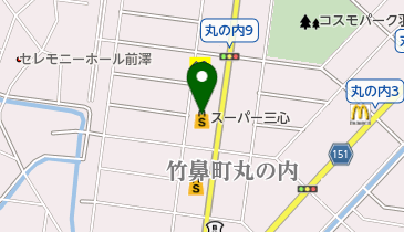スーパー三心丸の内店の地図画像