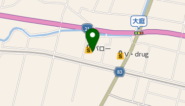 バロー御嵩店の地図画像