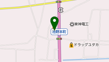 トミダヤ池田店の地図画像