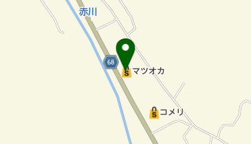 マツオカ白川店の地図画像