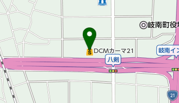 DCM21岐南店の地図画像