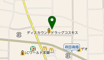 DCM真正店の地図画像