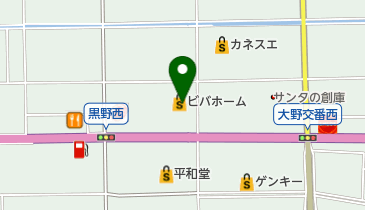 ビバホーム大野店の地図画像
