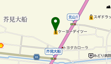DCM芥見店の地図画像