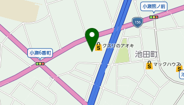クスリのアオキ小瀬店の地図画像