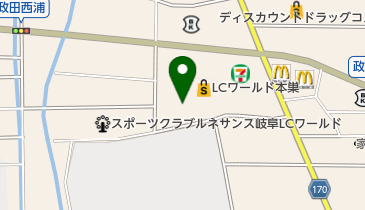 LCワールド本巣の地図画像