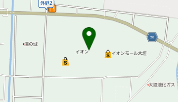 ハニーズイオンモール大垣店の地図画像