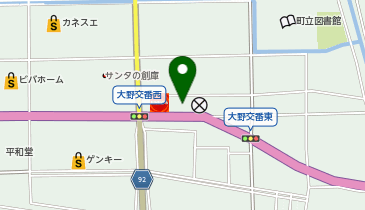ワークマンプラス岐阜大野店の地図画像