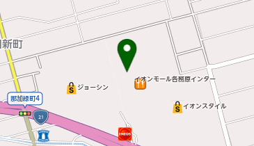 H&Mイオンモール各務原の地図画像