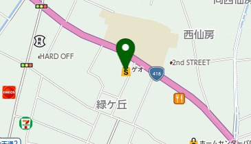 ゲオ関緑ヶ丘店の地図画像