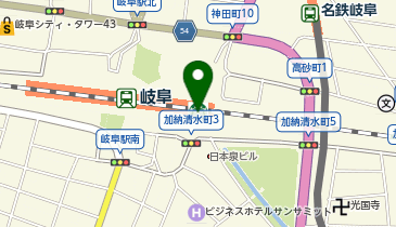 三省堂書店岐阜店の地図画像