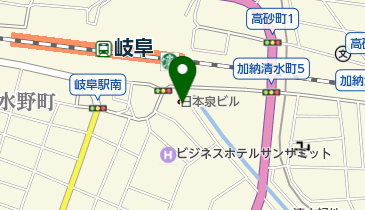 アニメイト岐阜の地図画像