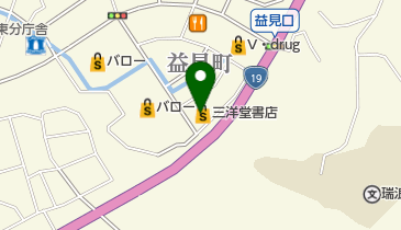 三洋堂書店瑞浪中央店の地図画像