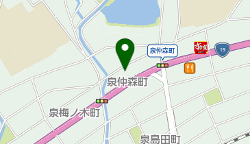 auショップ土岐の地図画像