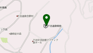 下呂温泉病院内売店フォレストグリーンの地図画像