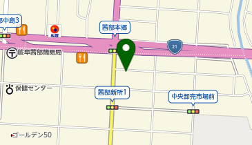 ひまわり茜部店の地図画像