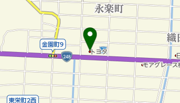 岐阜トヨタ自動車金園店の地図画像